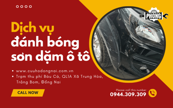 Dịch vụ sơn dặm, đánh bóng ô tô chuyên nghiệp tại Trảng Bom Đồng Nai